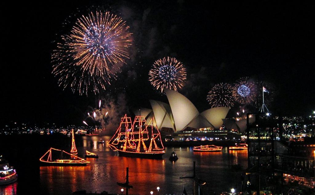 Spectacular Sydney Opera House on New Years Eve