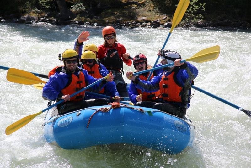 Rafting the Sunwapta River