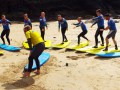 Surfing at Mawgan Porth, Newquay