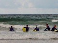 Surfing at Mawgan Porth, Newquay