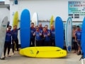 Surfing at Mawgan Porth, Newquay