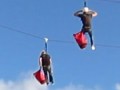 Ziplining at Lusty Glaze, Newquay