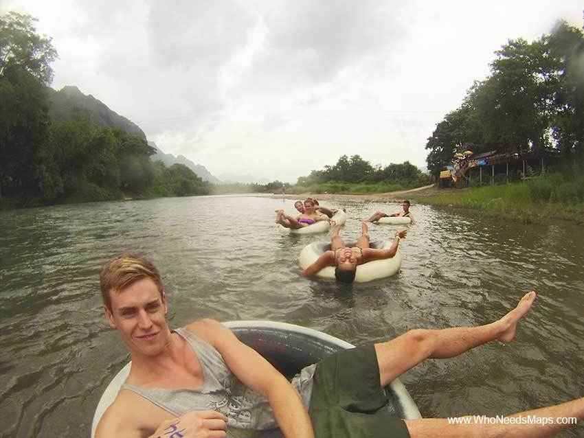 Tubing in Vang Vieng