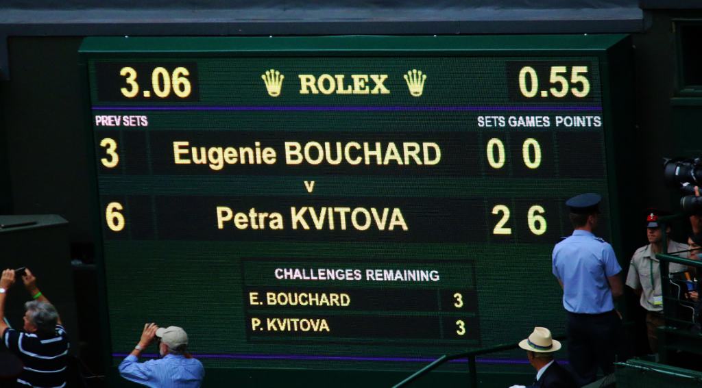 Wimbledon Centre Court, Kvitova vs Bouchard Ladies Final