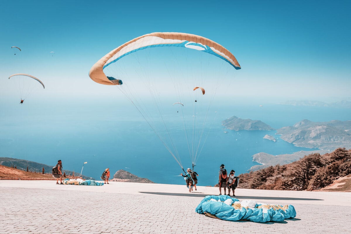 Take-off-point-when-paragliding-in-Fethiye