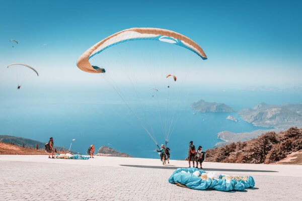 Take-off-point-when-paragliding-in-Fethiye