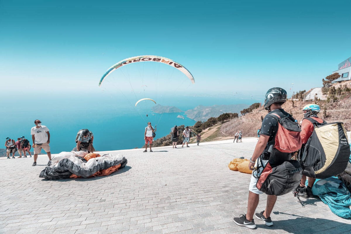 Take-off-point-when-paragliding-in-Oludeniz